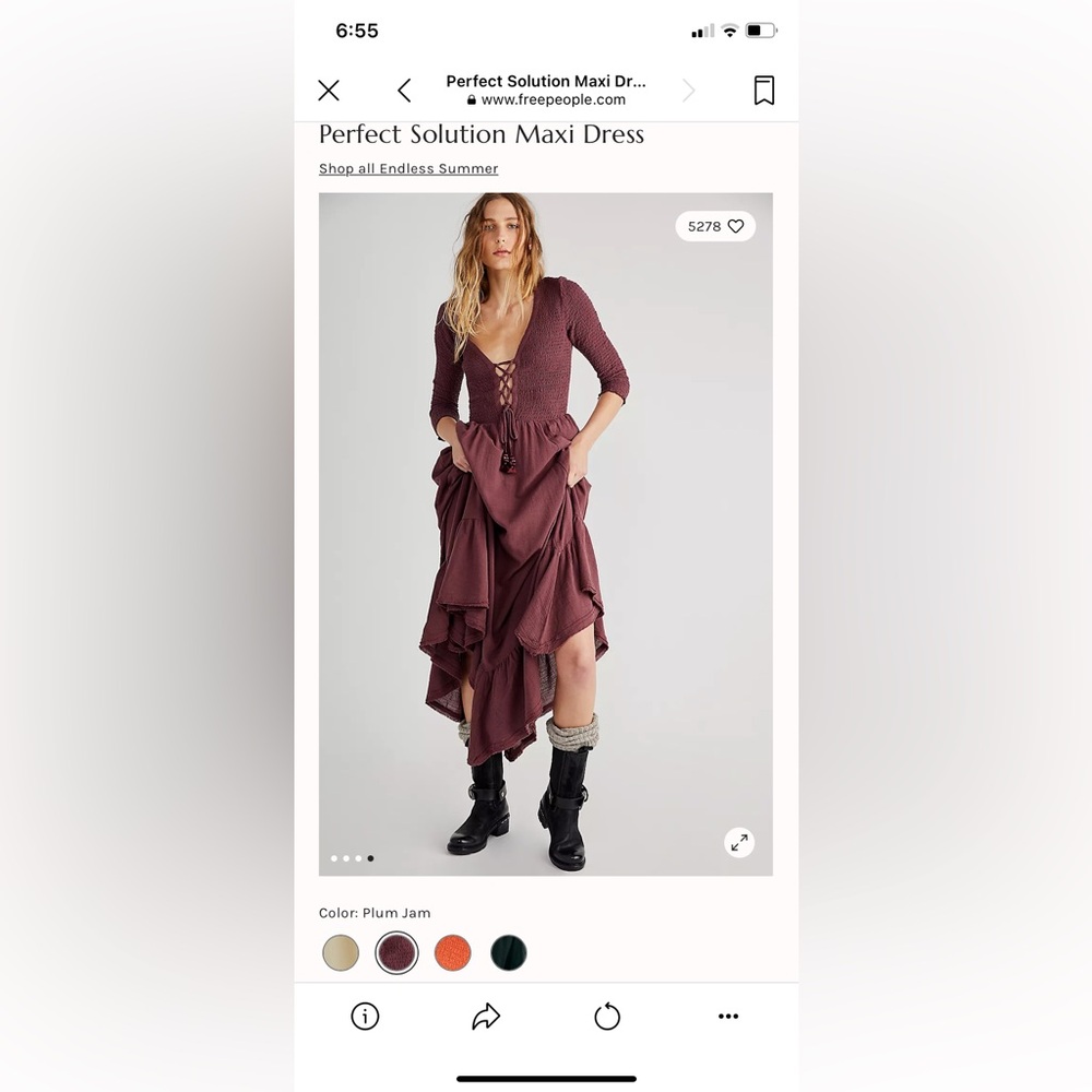 Rare Free People Maxi Dress